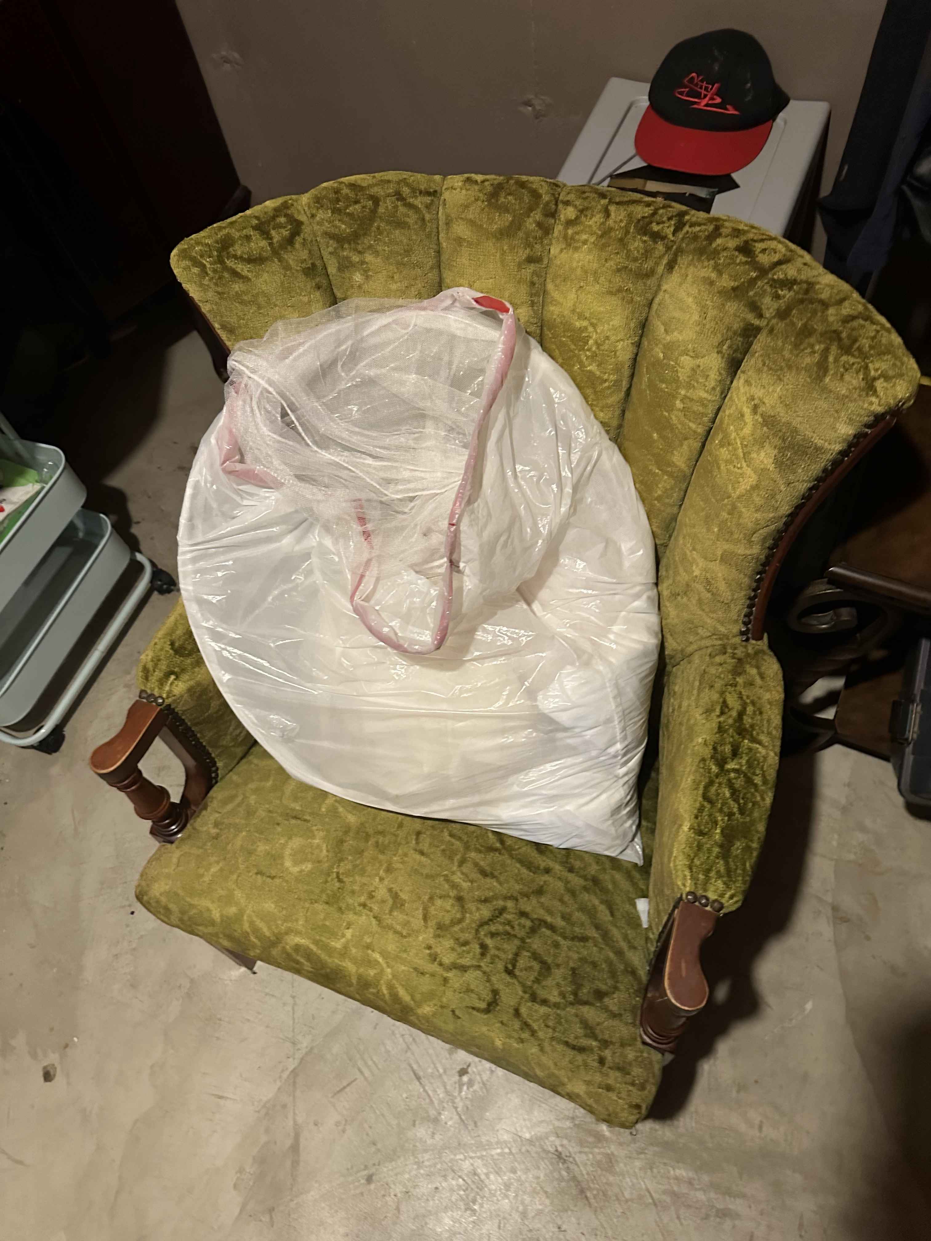 Old furniture staged for removal, St. Charles County, MO