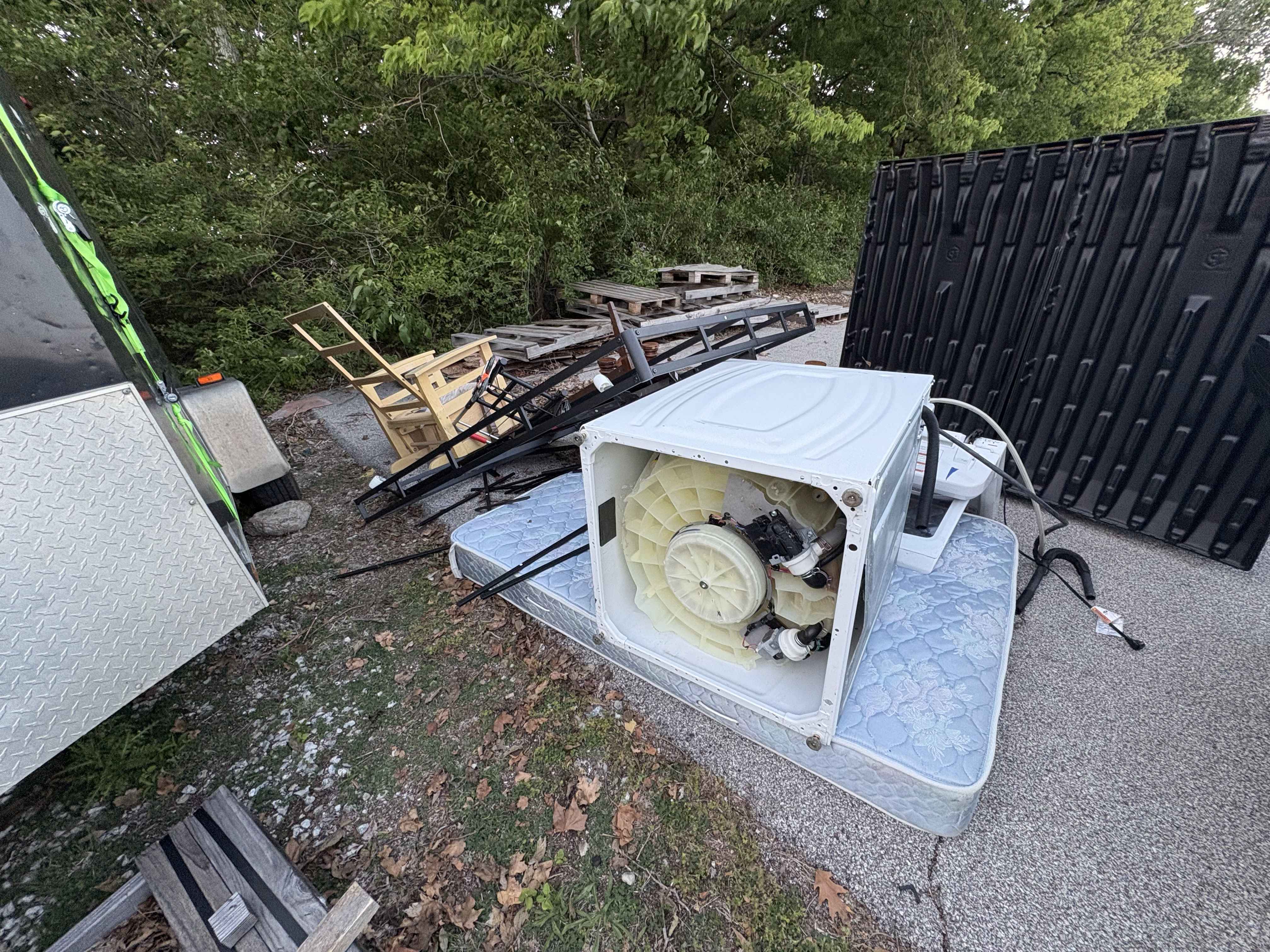 Appliances staged for removal, St. Charles, MO