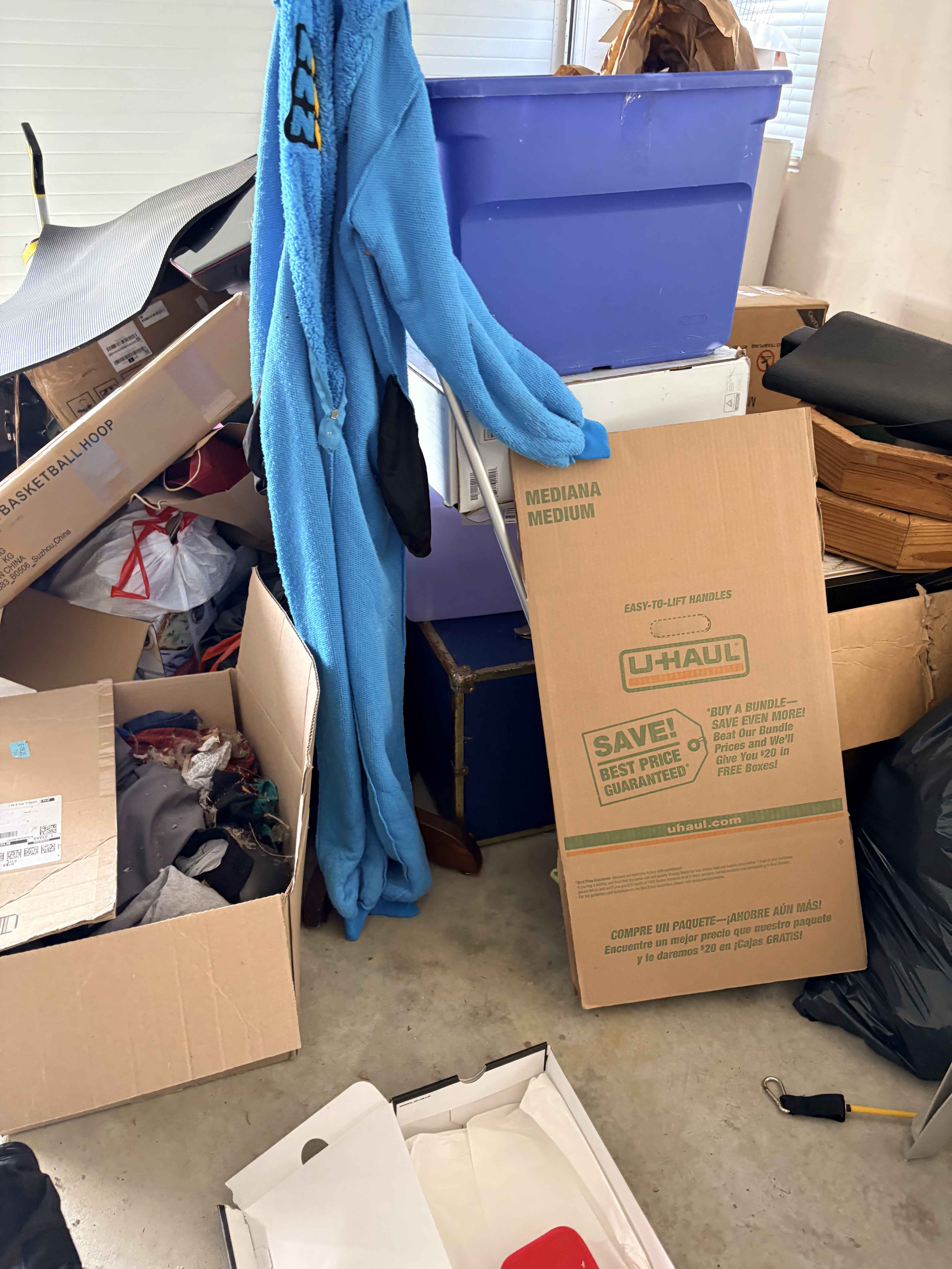 Garage cleanout in progress, O'Fallon, MO